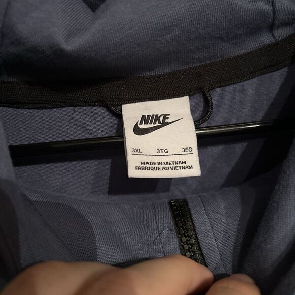 Nike Sportswear Tech Fleece Lightweight Hoodie Jacket Blue Mens 3XL DX0822-491 - Picture 4 of 9